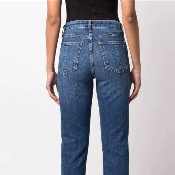NWT Rag & Bone Nina High-Rise Ankle Cigarette jeans in gypsum - Picture 3 of 17